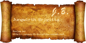 Jungwirth Brigitta névjegykártya